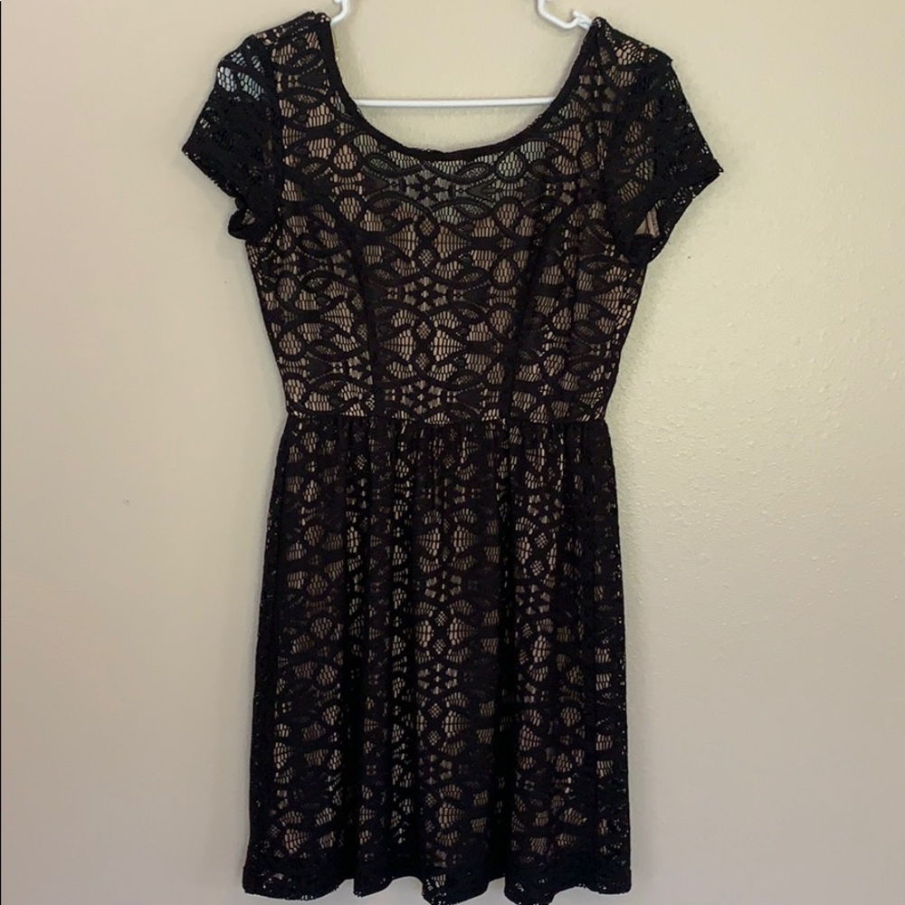 Black lace dress